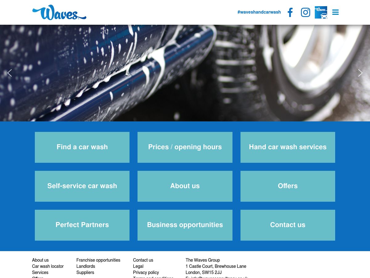 Waves Car Wash logo